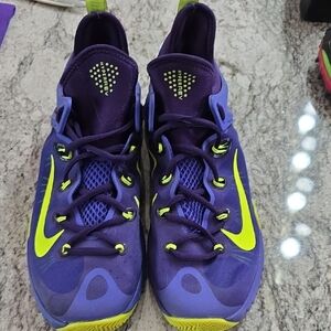 Nike Purple and Green Performance Sneakers